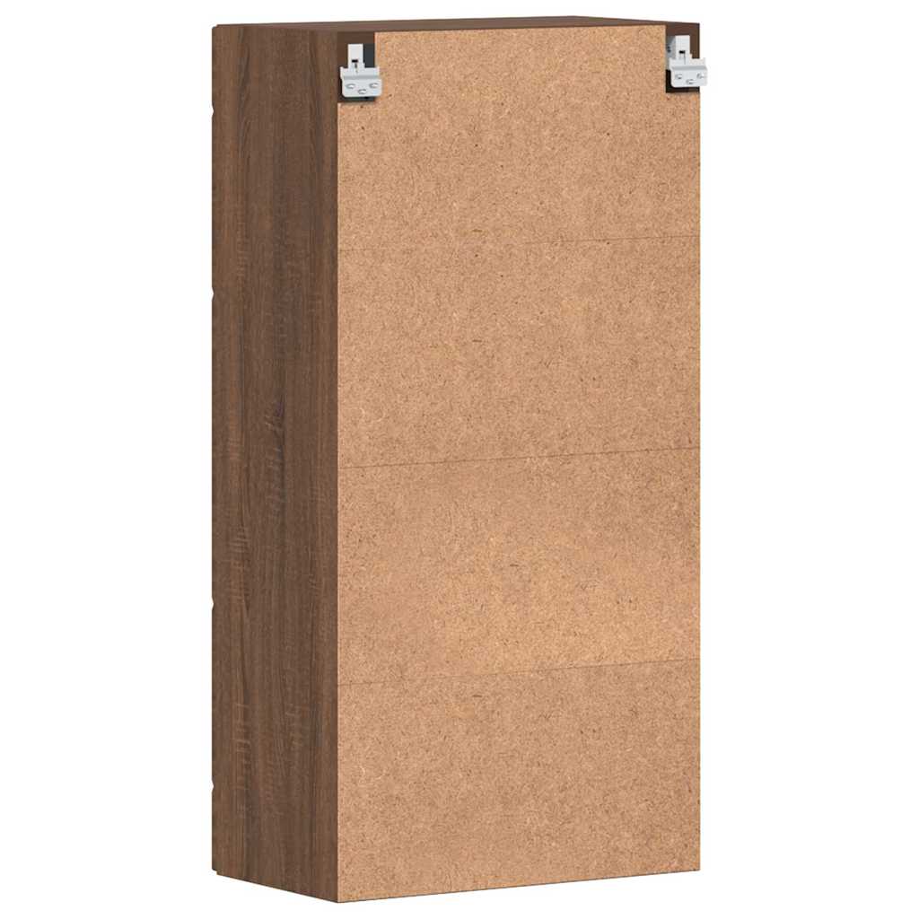 Highboard mit Regal FLORIN Weiß 60 x 35 x 182 cm Holzwerkstoff
