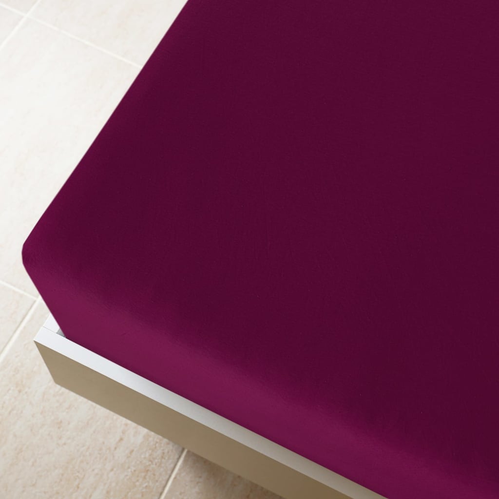 Spannbettlaken Jersey Anthrazit 90x200 cm Baumwolle