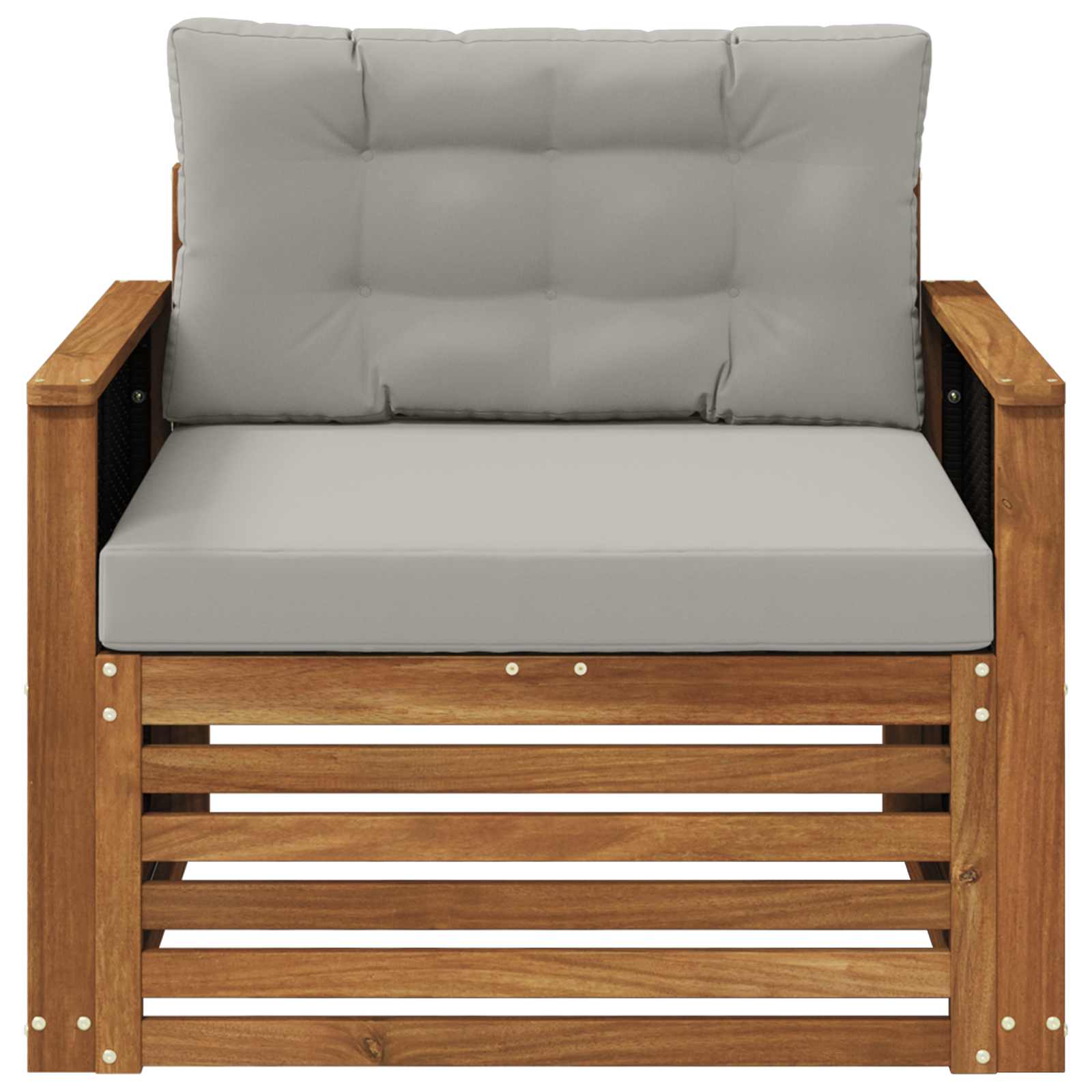 2 Stück Outdoor-Sofa Natur
