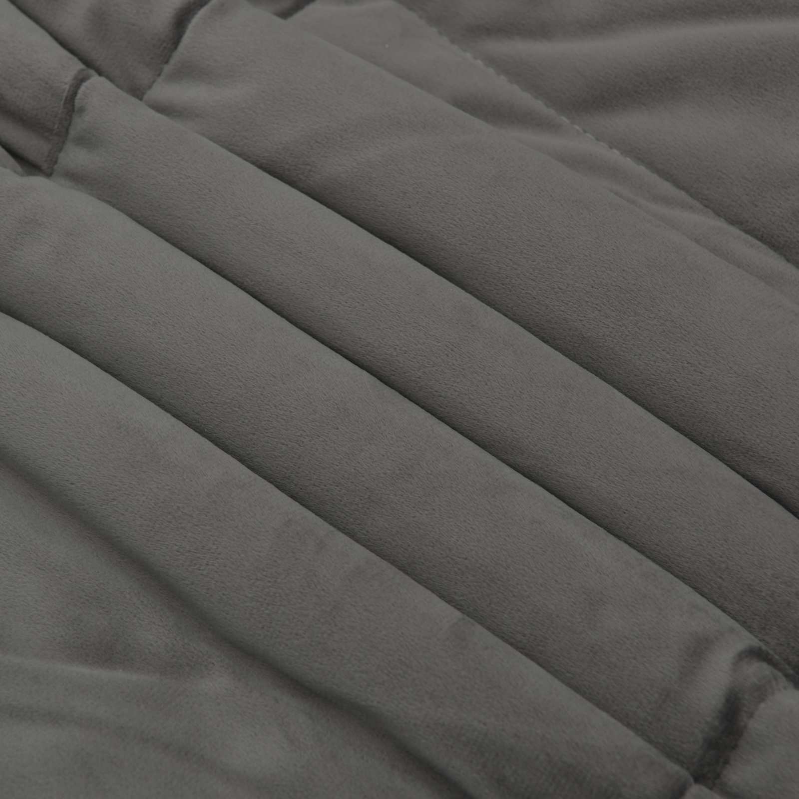 Winterbettdecke Gepolstert Anthrazit 240 x 260 cm Mikrofaser