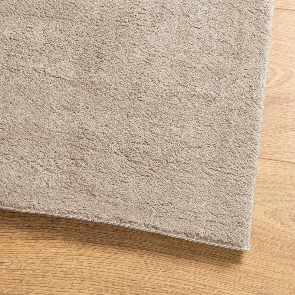 Teppich HUARTE Kurzflor Weich und Waschbar Anthrazit 60x110 cm