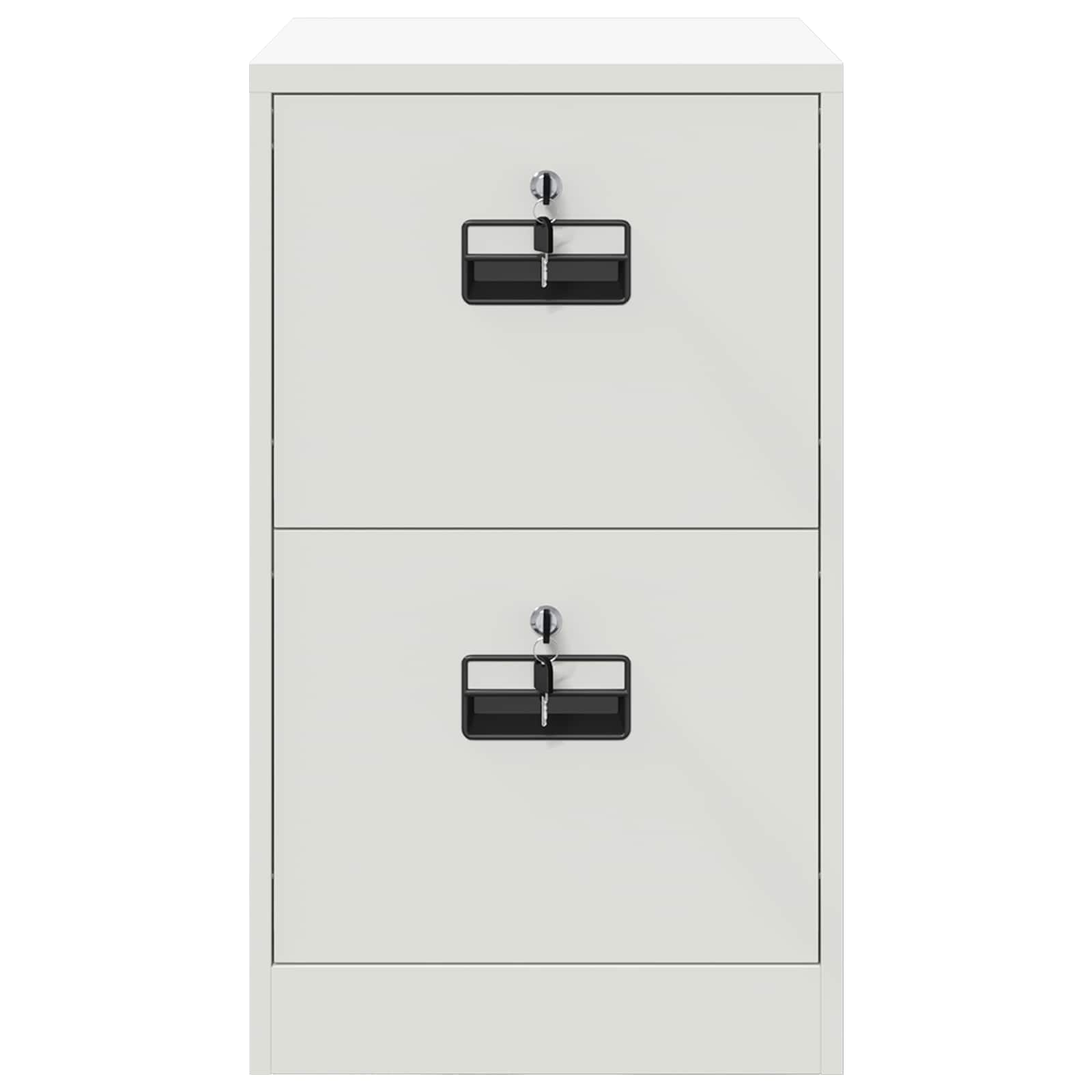 Aktenschrank 2 pcs Schwarz 44 x 50 x 139 cm Kaltgewalzter Stahl