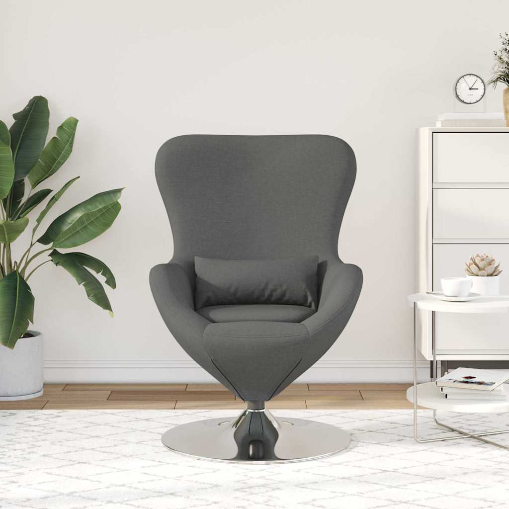 Eiersessel Hellgrau 63 x 73 x 90 cm Stoff