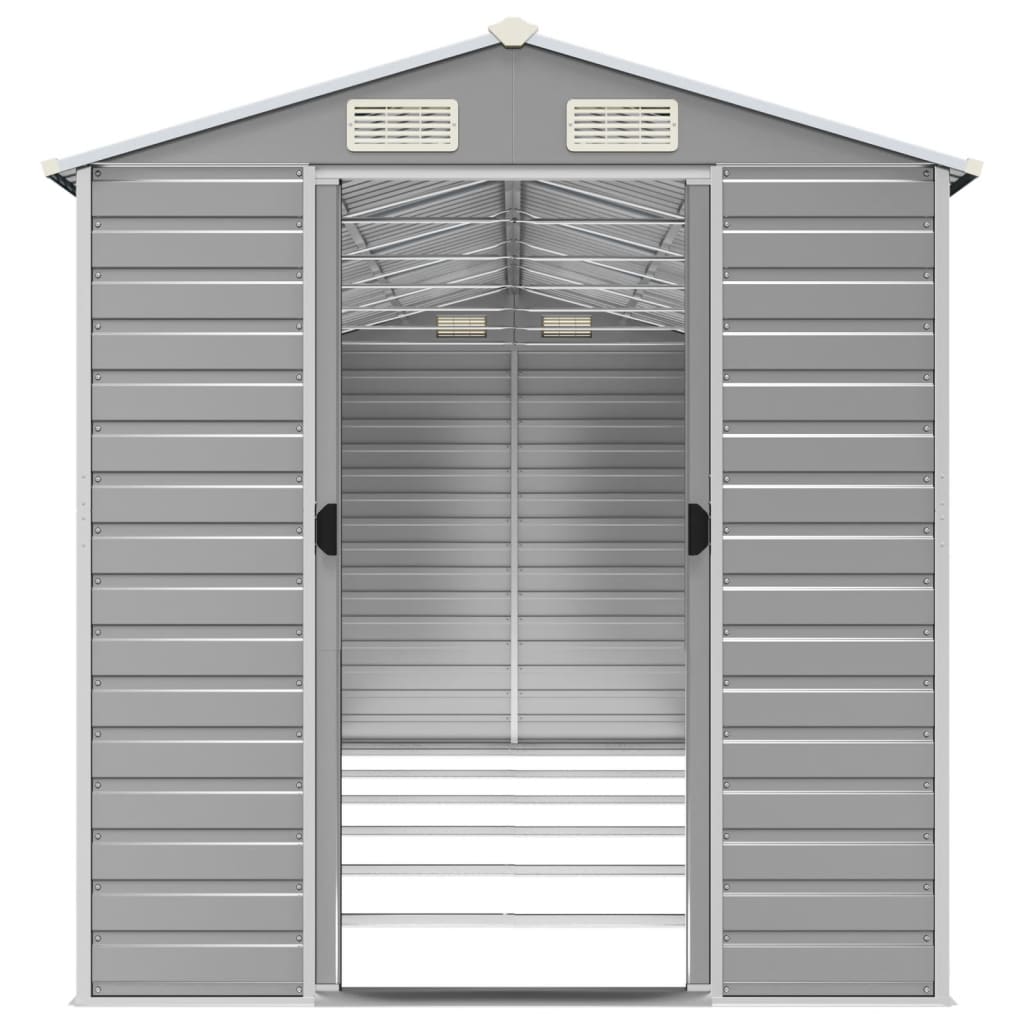 Gerätehaus Grün 191x130x198 cm Verzinkter Stahl