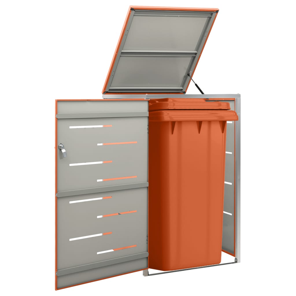 Mülltonnenbox für 3 Tonnen 207x77,5x112,5 cm Edelstahl