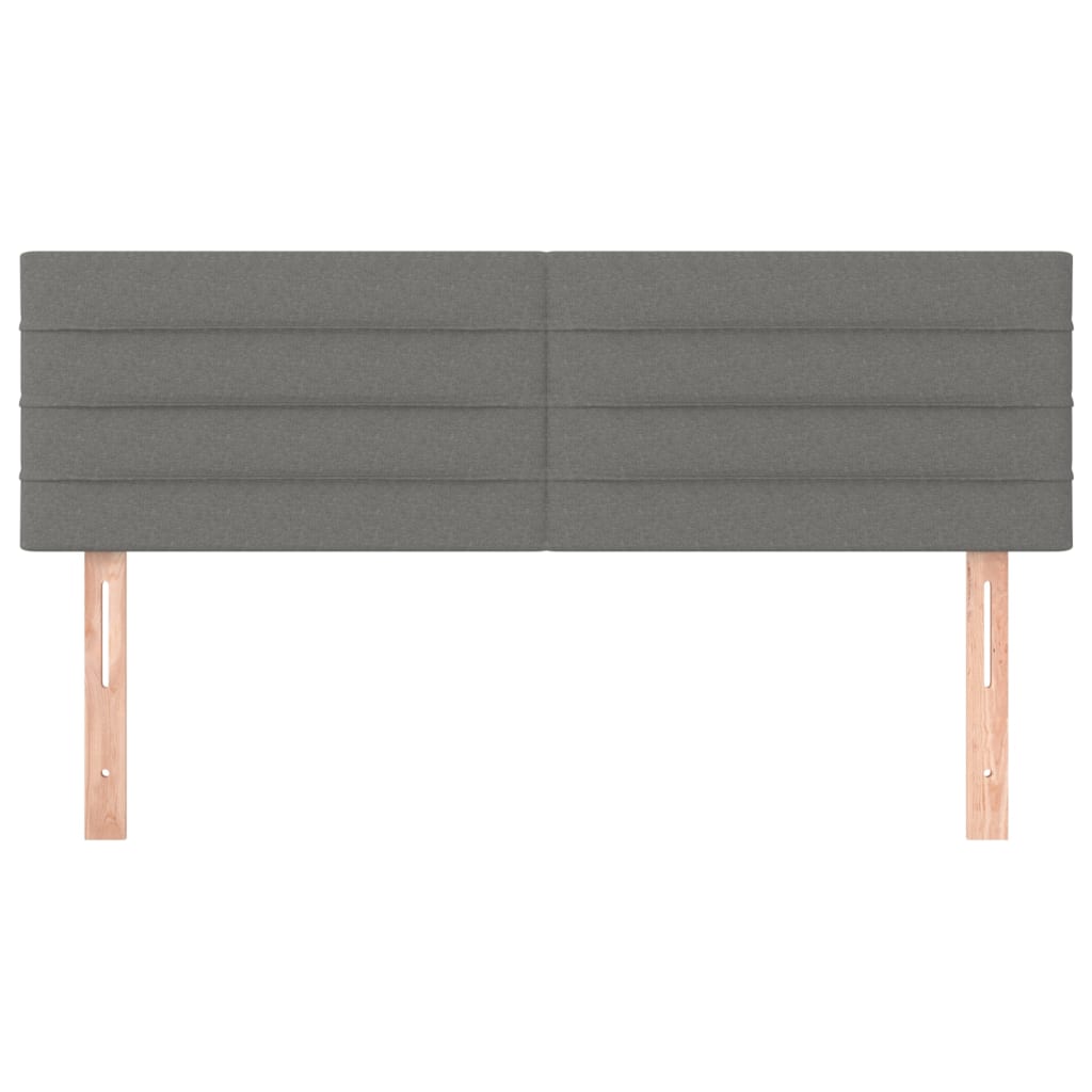 Kopfteil Hellgrau 80x5x118/128 cm Stoff