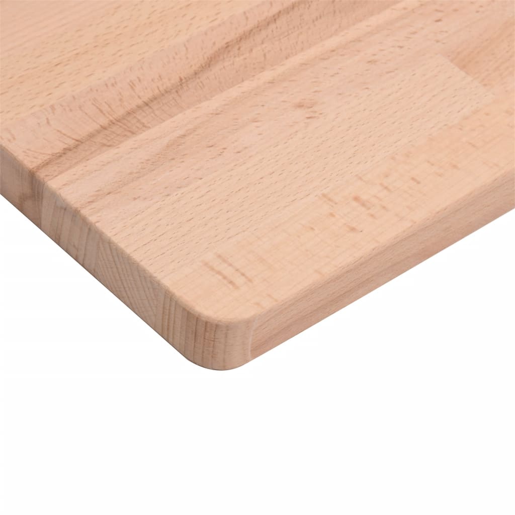 Tischplatte Ø30x1,5 cm Rund Massivholz Buche
