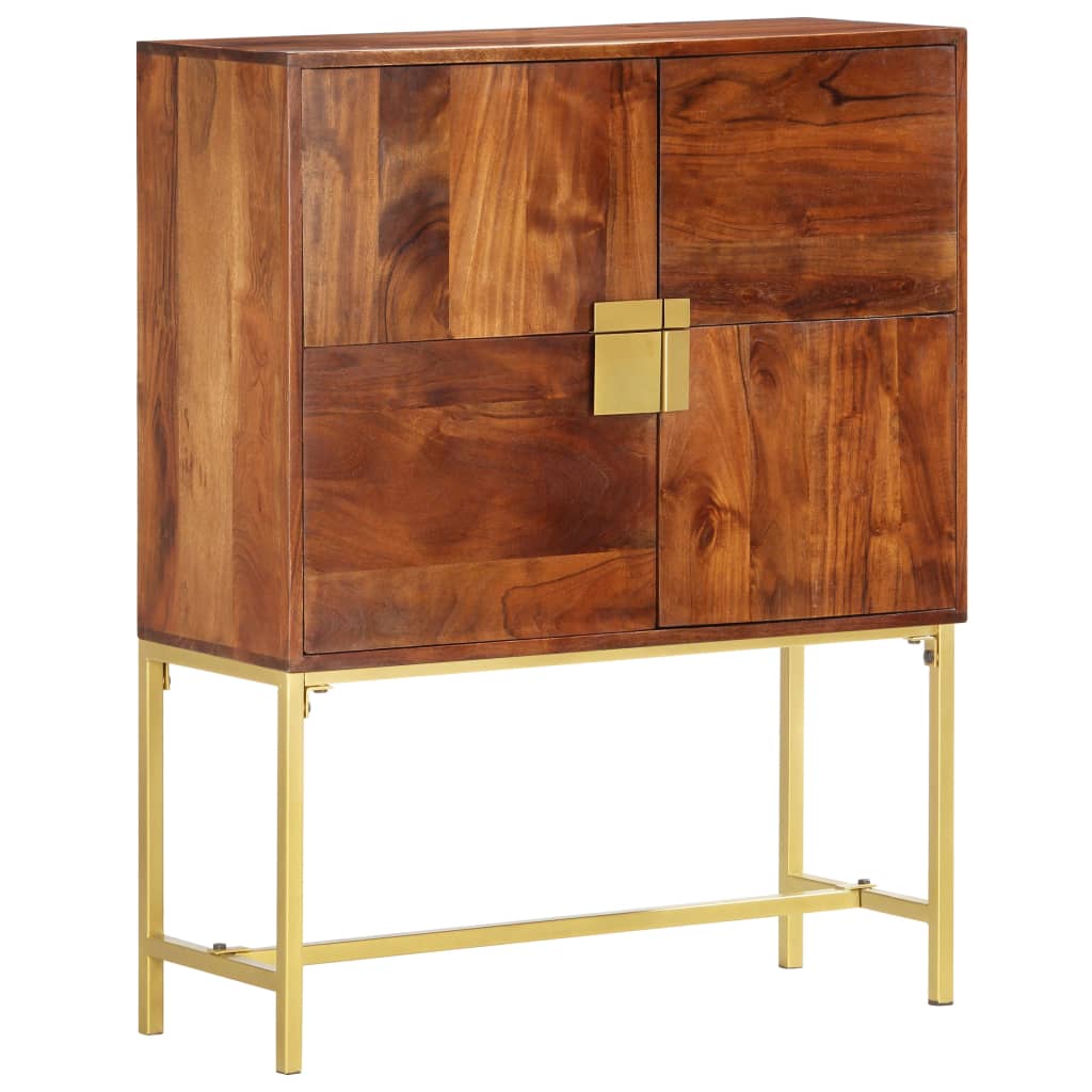 Highboard 80x30x100 cm Massivholz Mango