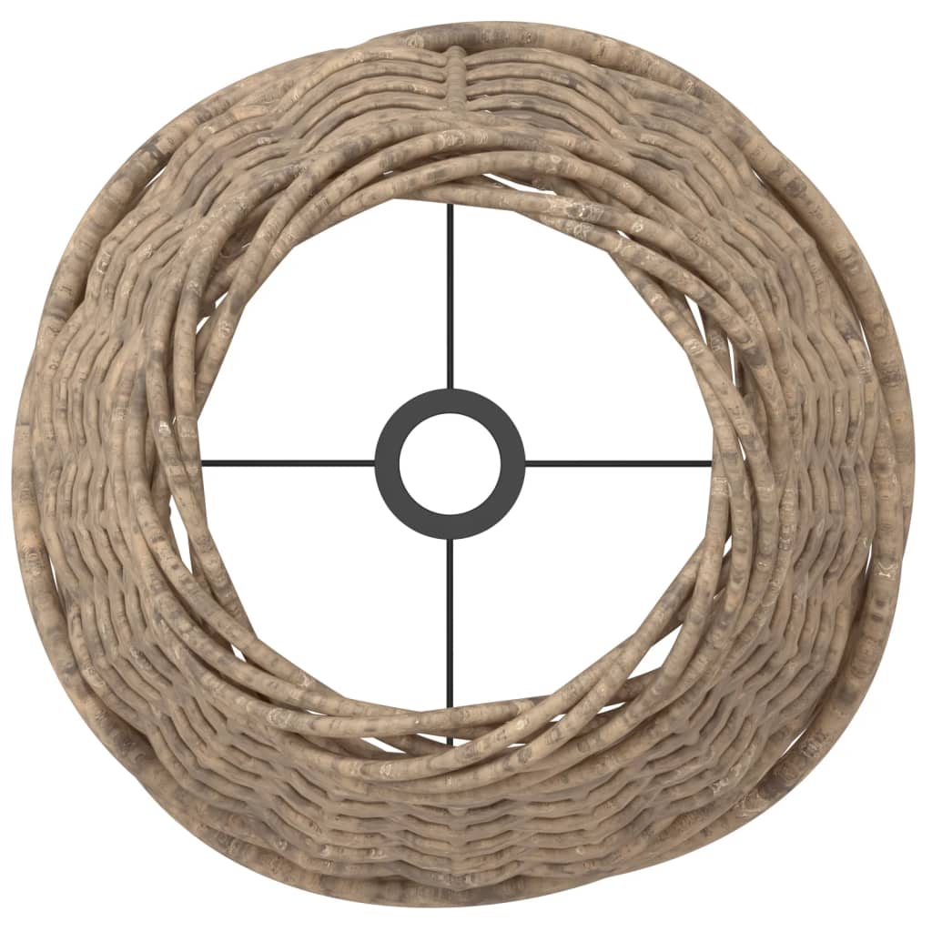 Lampenschirm Weiß Ø15x12 cm Korbweide