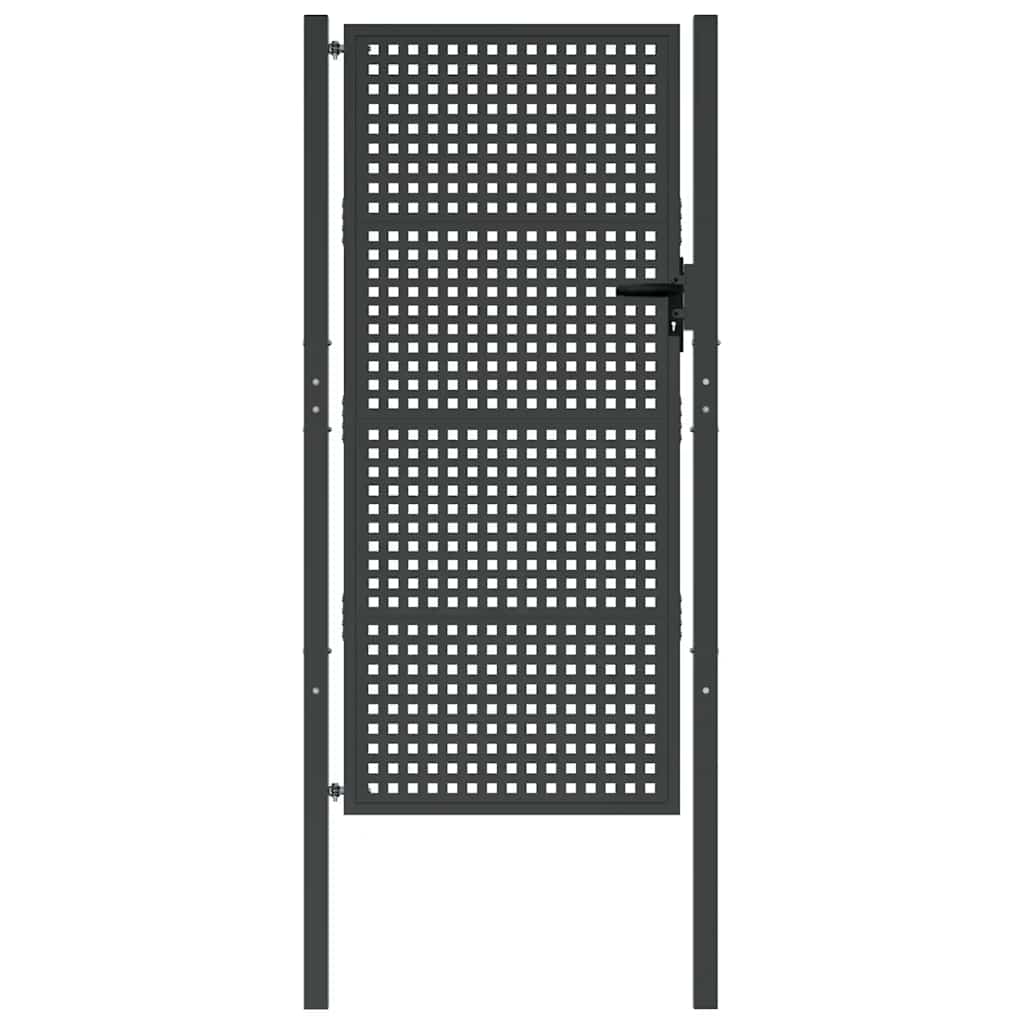 Gartentor Anthrazit 100x75 cm Stahl
