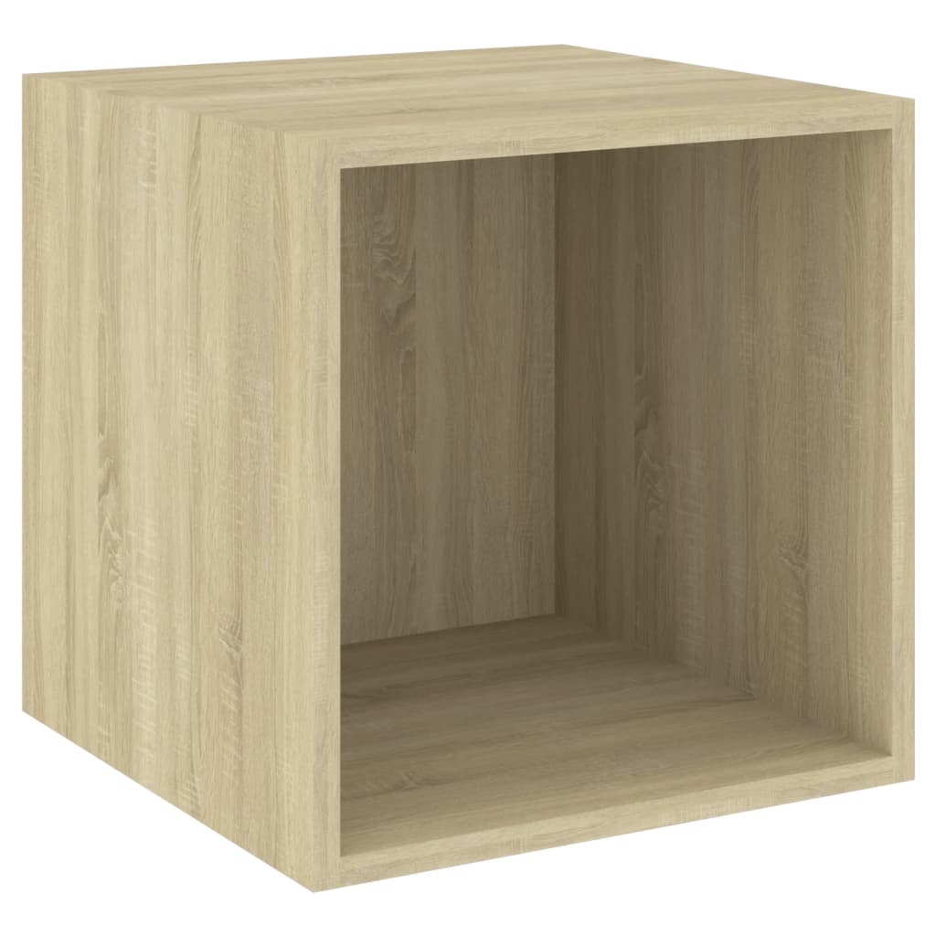 Wandschränke 2 Stk. Weiß 37x37x37 cm Holzwerkstoff