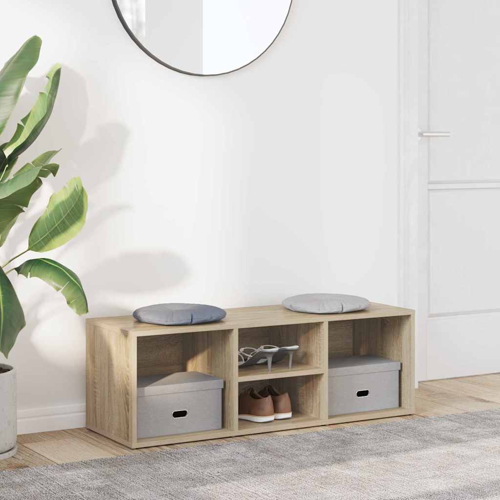 Schuhbank Weiß 105x35x35 cm Holzwerkstoff