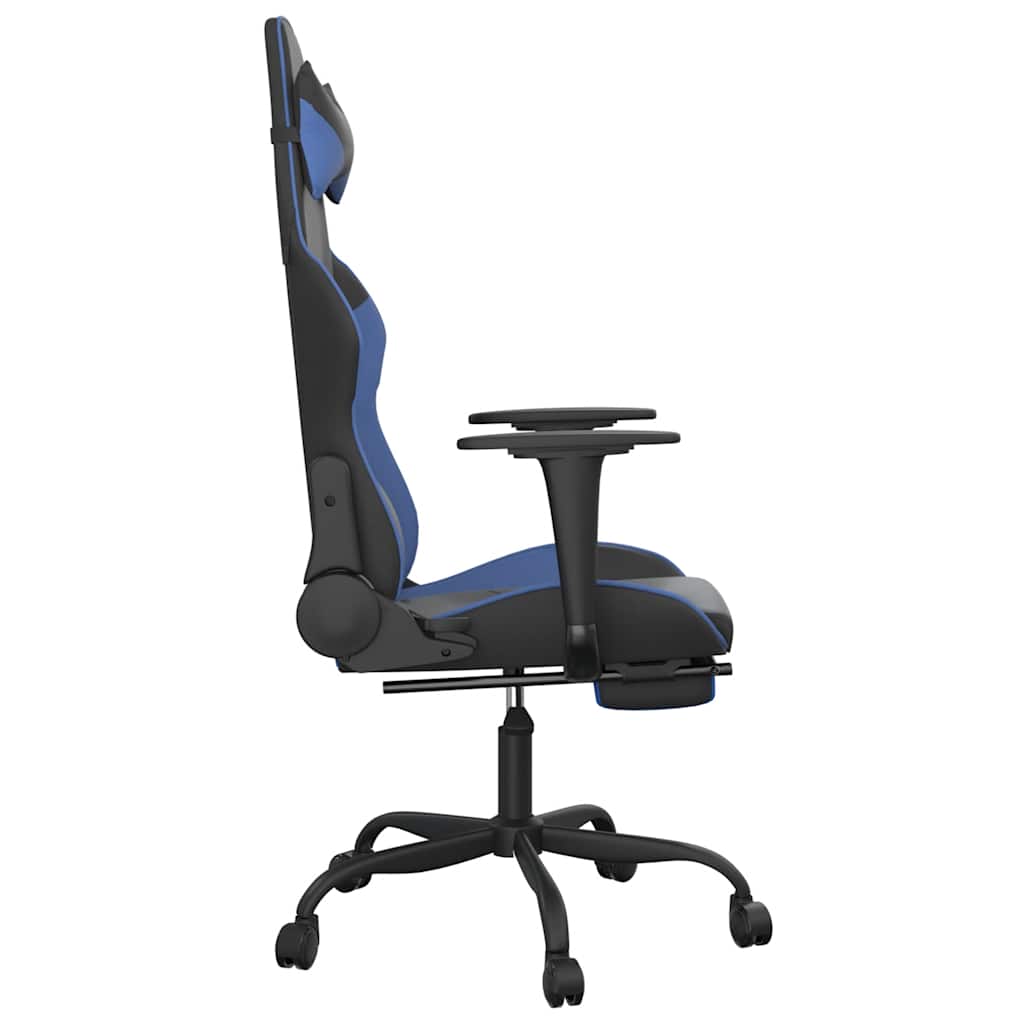 Gaming-Stuhl mit Massagefunktion Schwarz und Rot Kunstleder