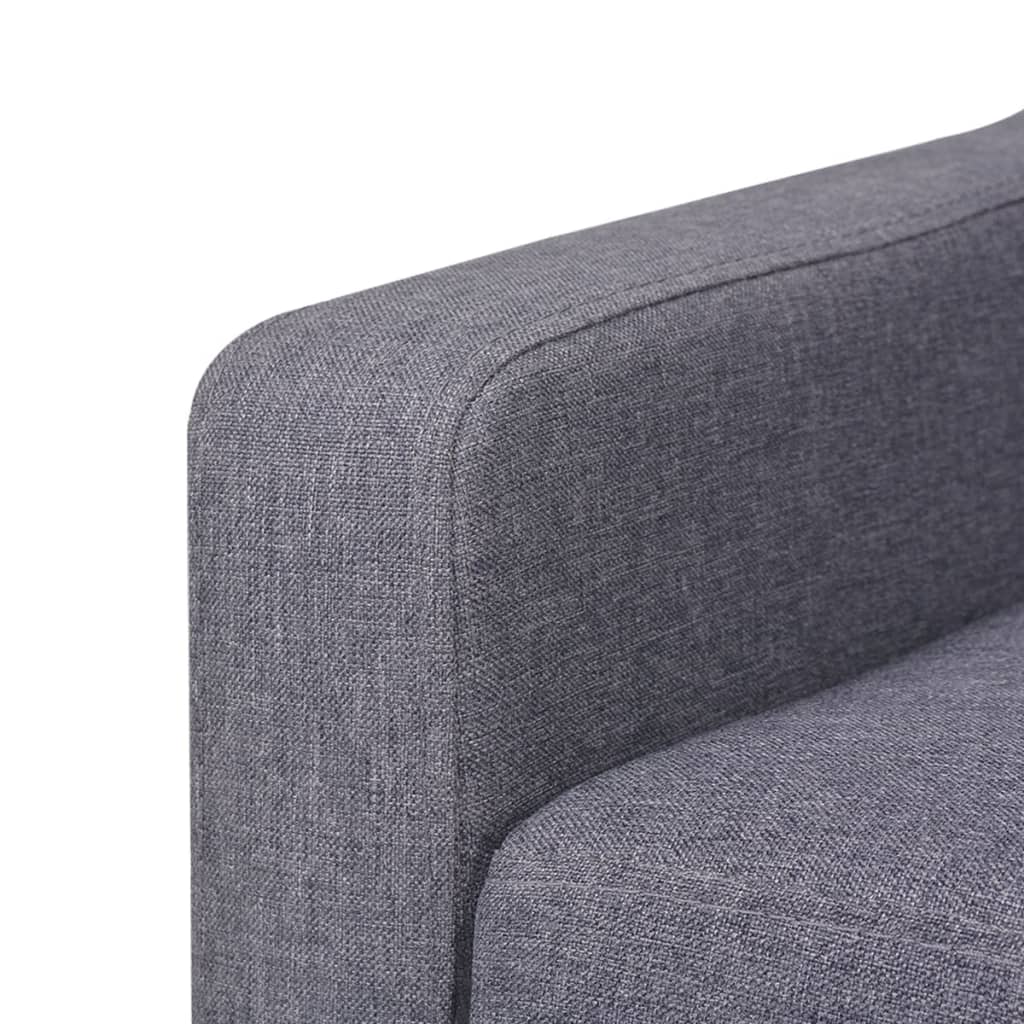 2-Sitzer Sofa Stoff Cremeweiß