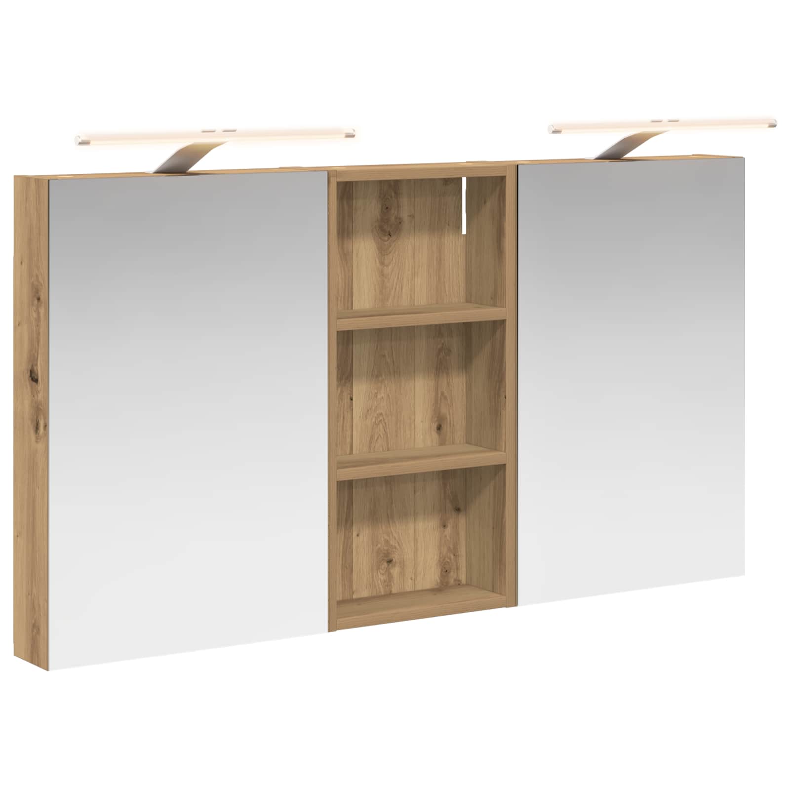 Badezimmerschrank-Set 3 pcs 80 x 10,5 x 50 cm Holzwerkstoff