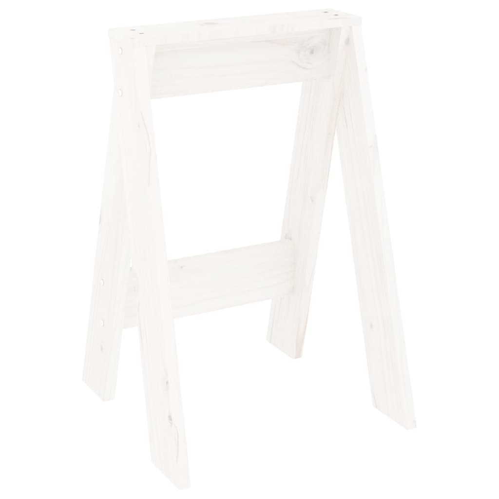 Hocker 2 Stk. 40x40x45 cm Massivholz Kiefer