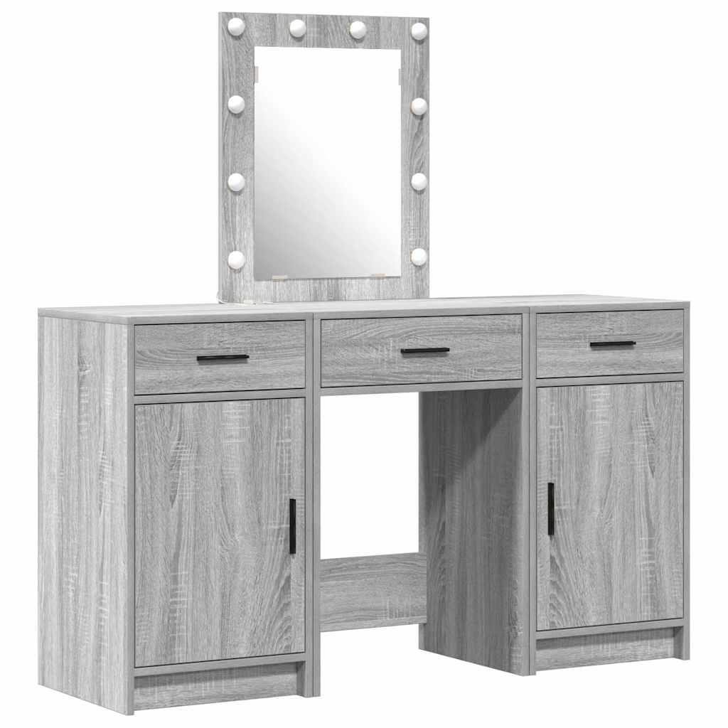 Schminktisch mit Schubladen Weiß 50 x 41 x 135 cm Holzwerkstoff