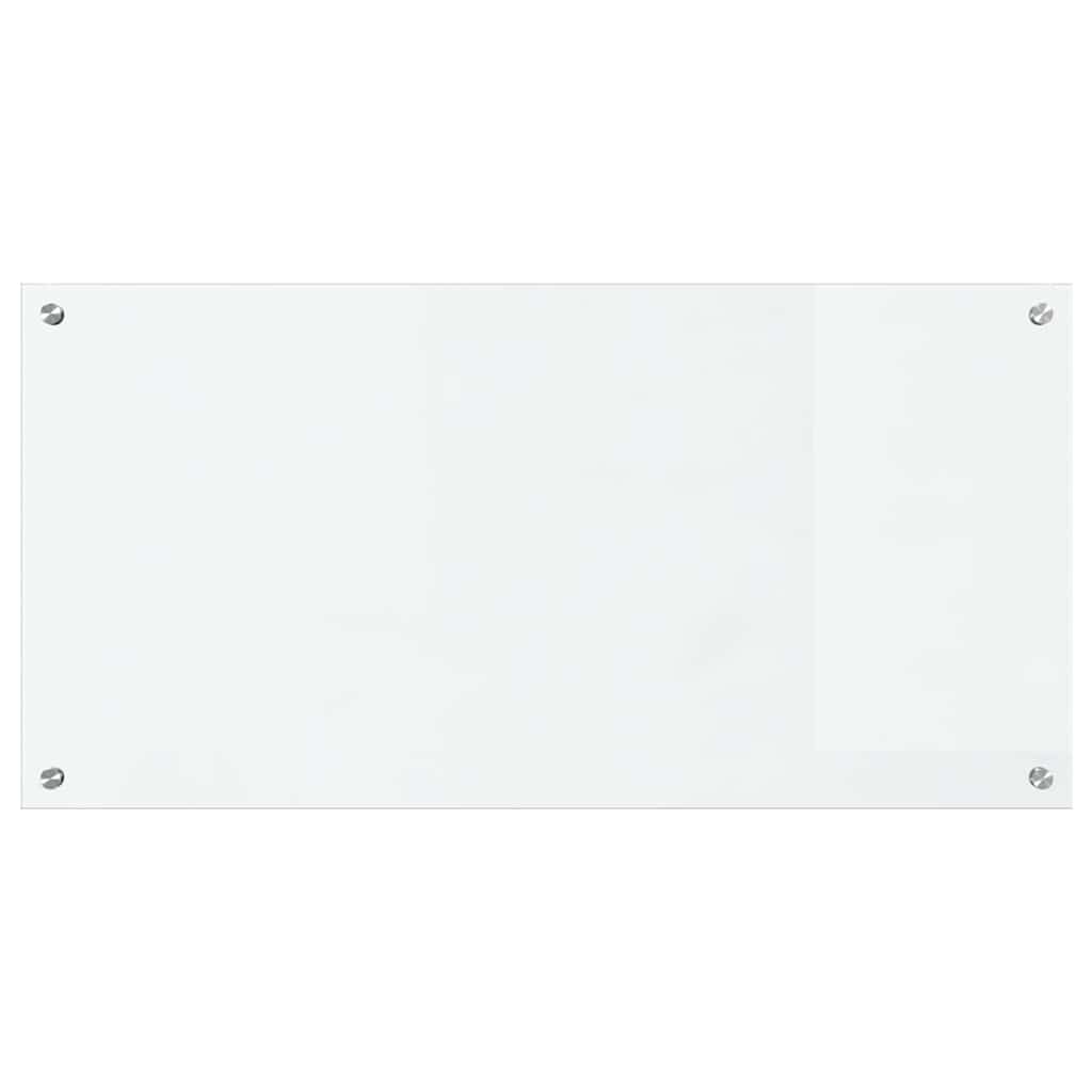 Küchenrückwand 2 pcs Weiß 70 x 40 cm Gehärtetes Glas