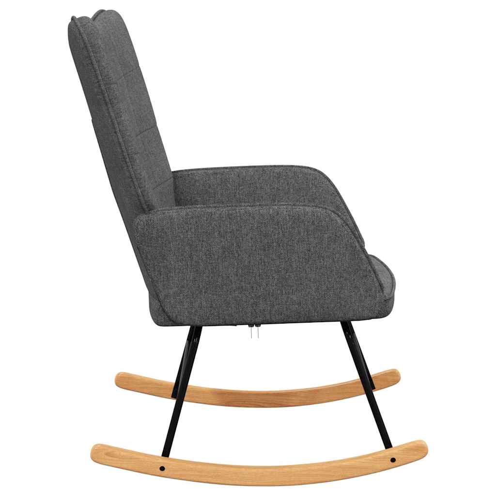 Schaukelstuhl Taupe Stoff