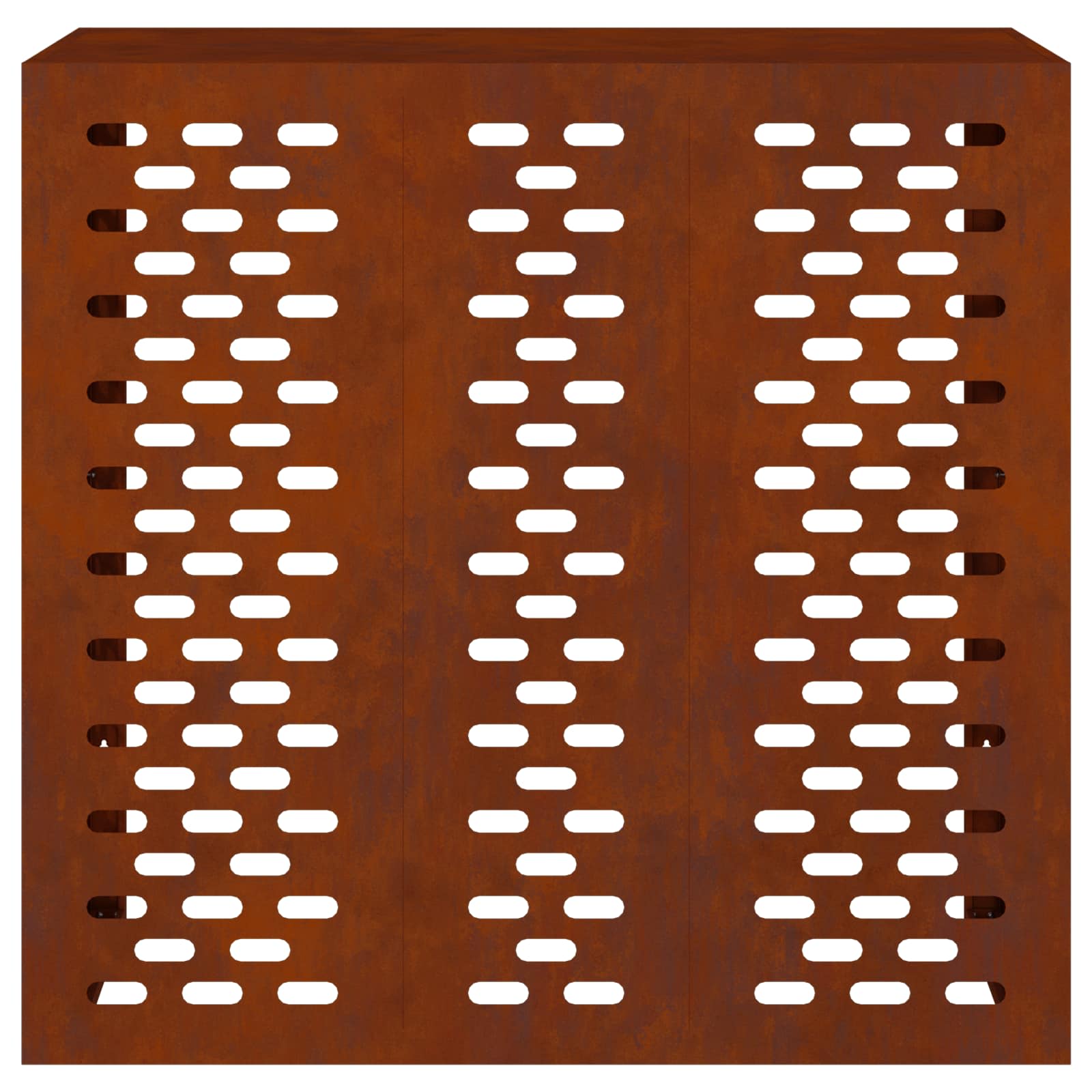 Klimaanlagenabdeckung Schwarz 90 x 40 x 60 cm Stahl