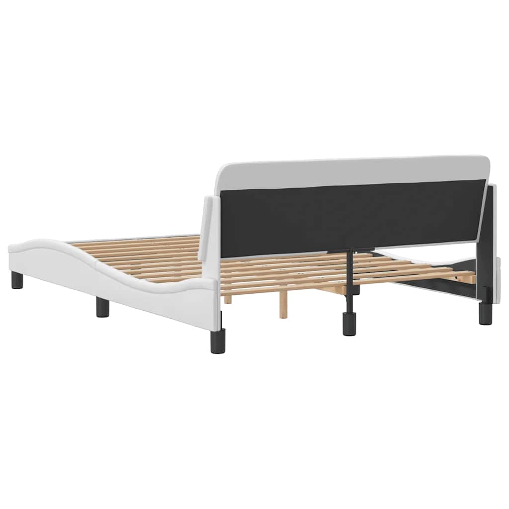Bettgestell "Dover" Schwarz 80x200 cm Kunstleder