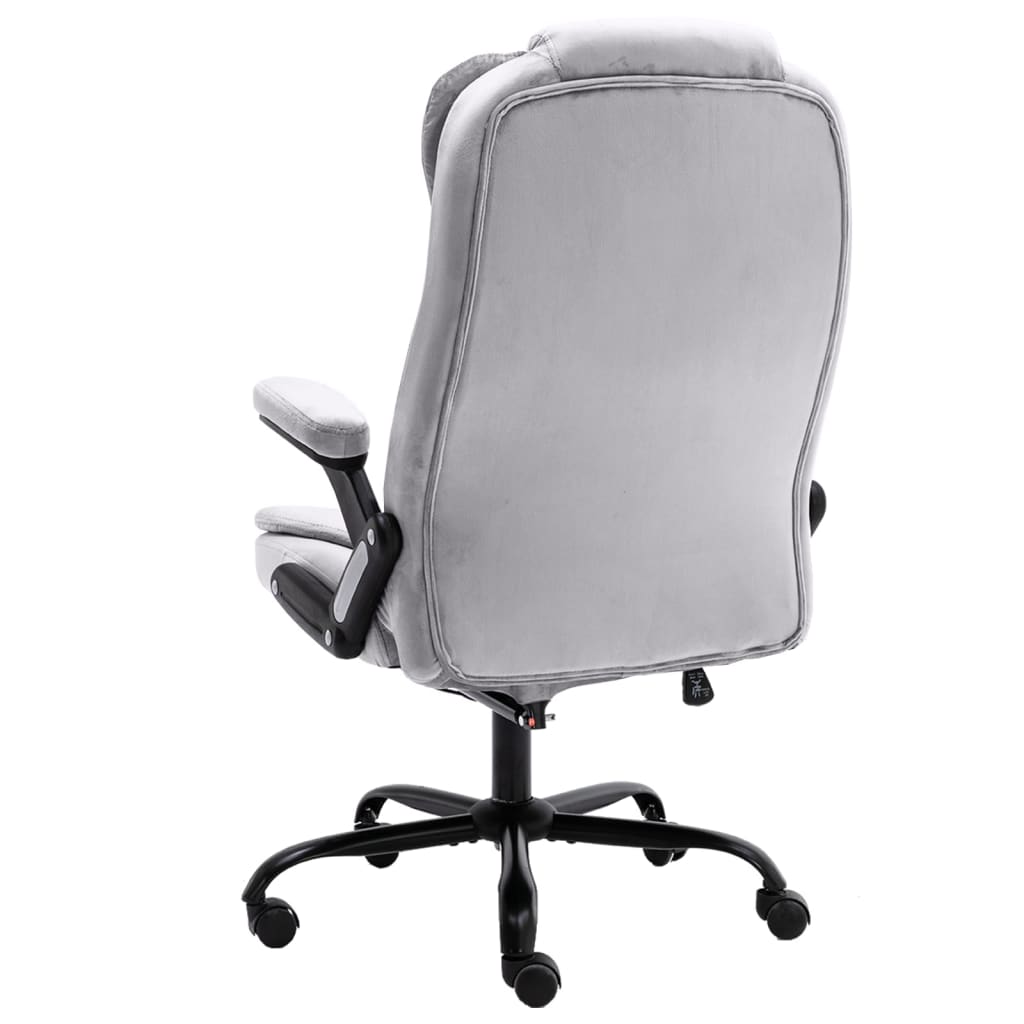 Bürostuhl Dunkelgrau Samt