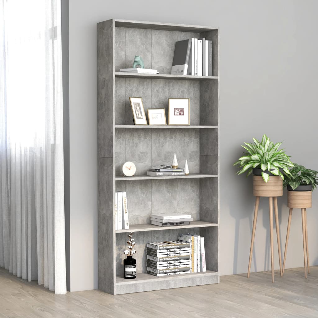 Bücherregal 3 Fächer Weiß 40x24x109 cm Holzwerkstoff