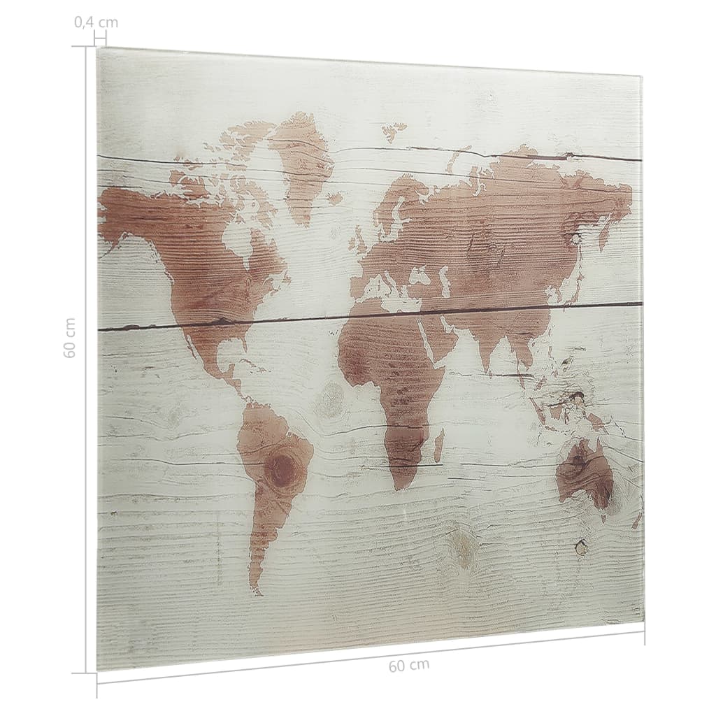 Magnettafel Wandmontage Glas 50x50 cm