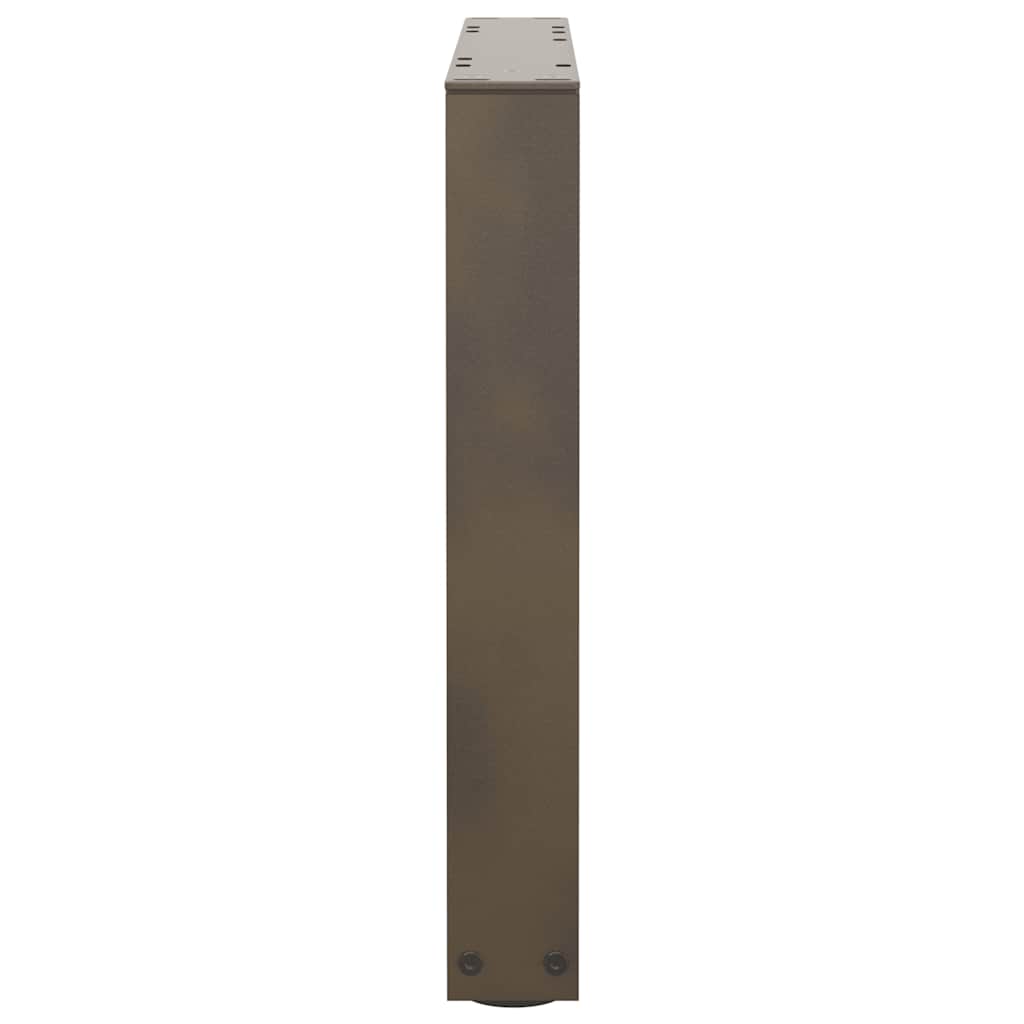 Couchtischbeine V-Form 2 Stück Schwarz 30x(30-31,3) cm Stahl