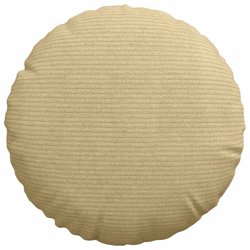 Sitzkissen 2 pcs Hellgrau Ø30 x 13 cm Cordstoff