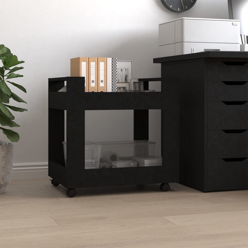 Bürowagen Weiß 60x45x60 cm Holzwerkstoff