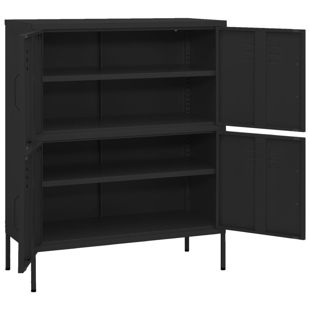 Lagerschrank Olivgrün 80x35x101,5 cm Stahl