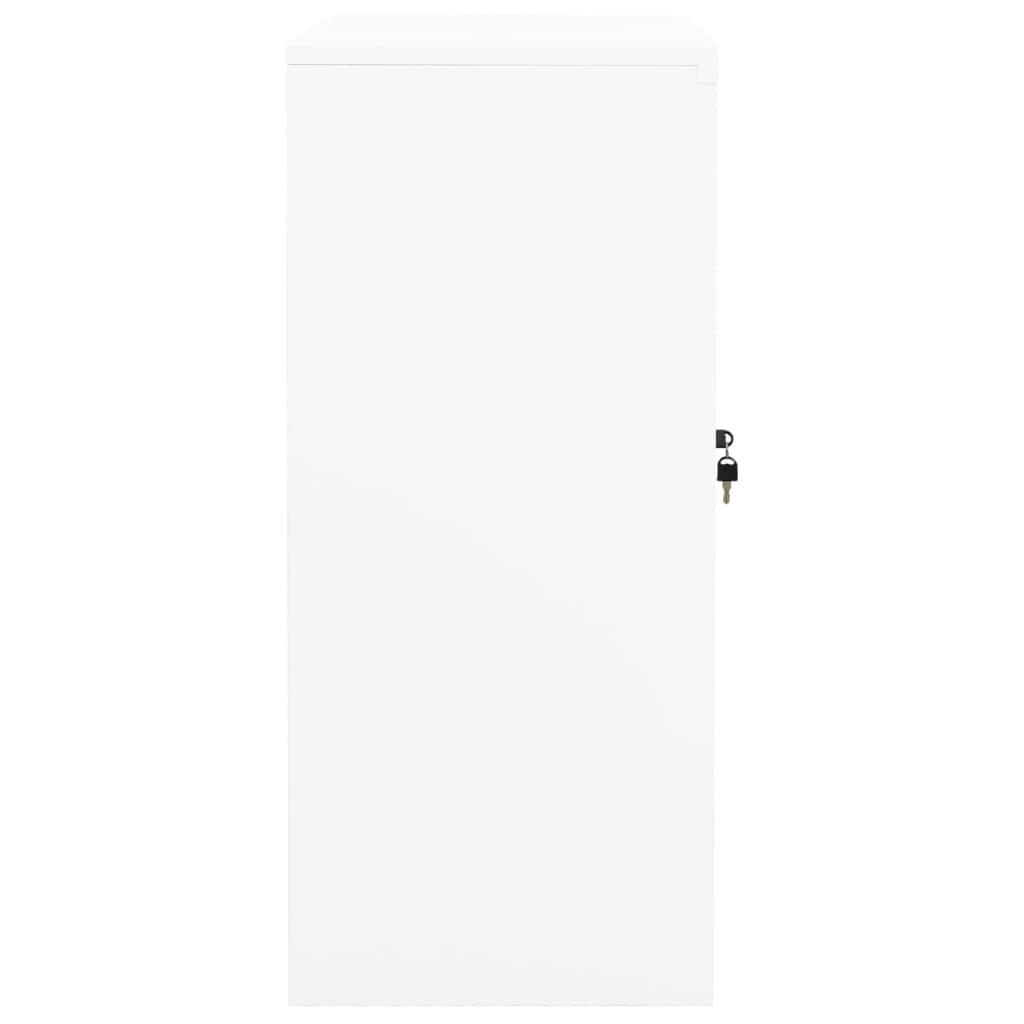 Büroschrank Weiß 90x40x70 cm Stahl