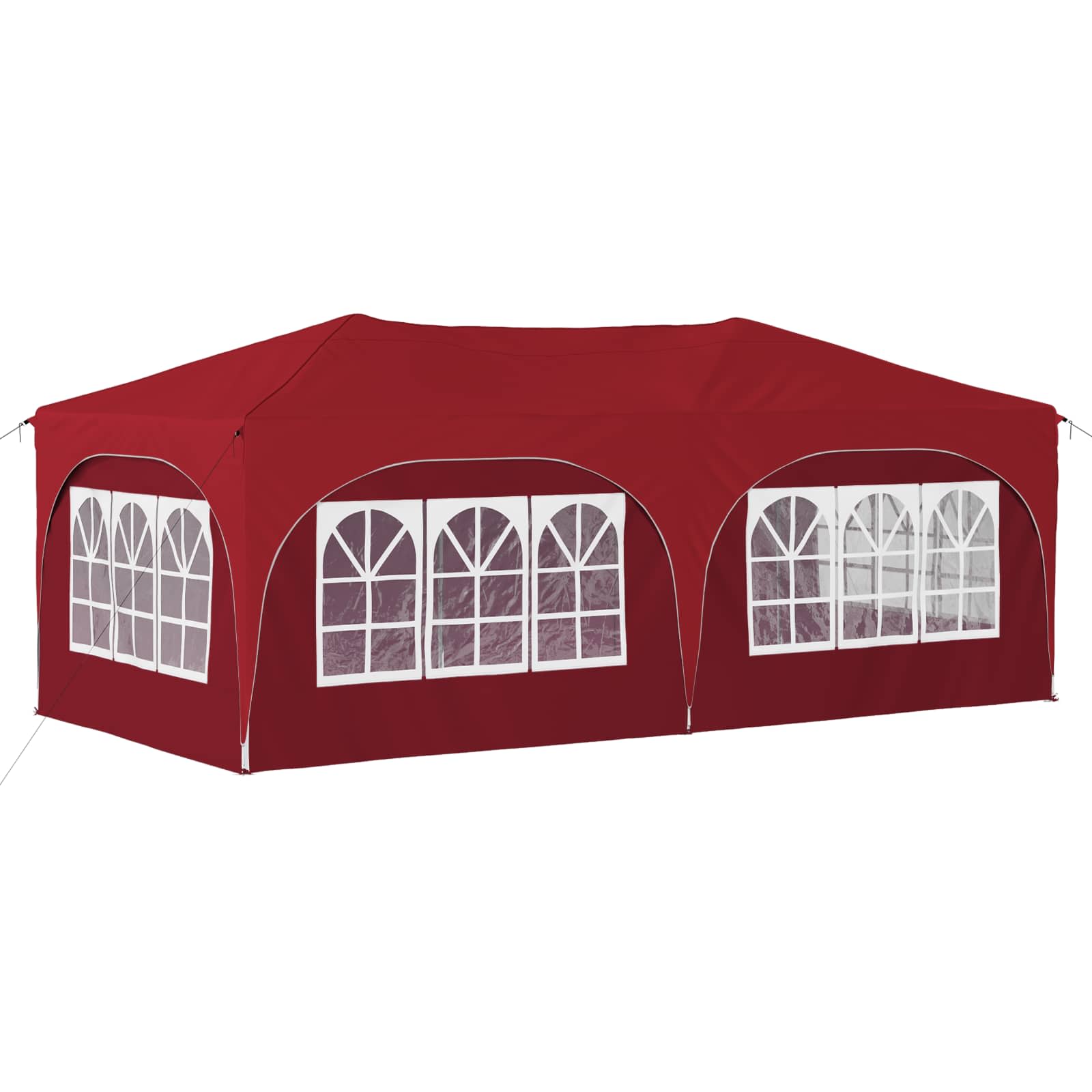 Pop-up Partyzelt 575 x 288 x 245 cm Creme Oxford-Stoff