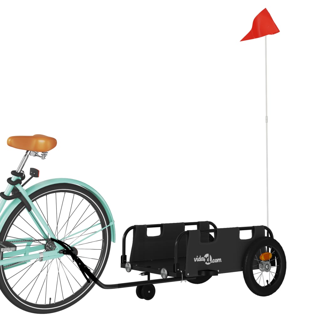 Fahrradanhänger Orange Oxford-Gewebe und Eisen