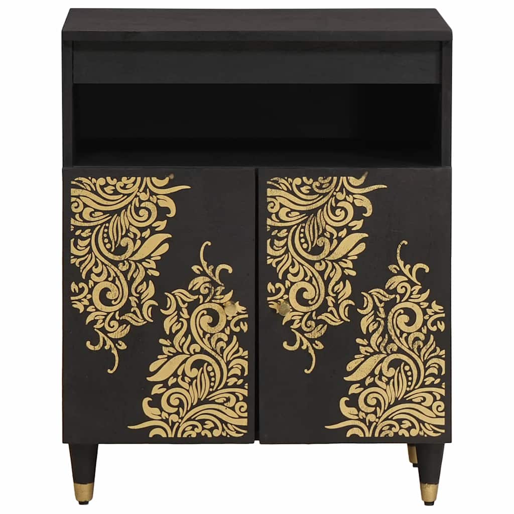 Sideboard mit Regal Braun 60 x 33 x 75 cm Massivholz Mango