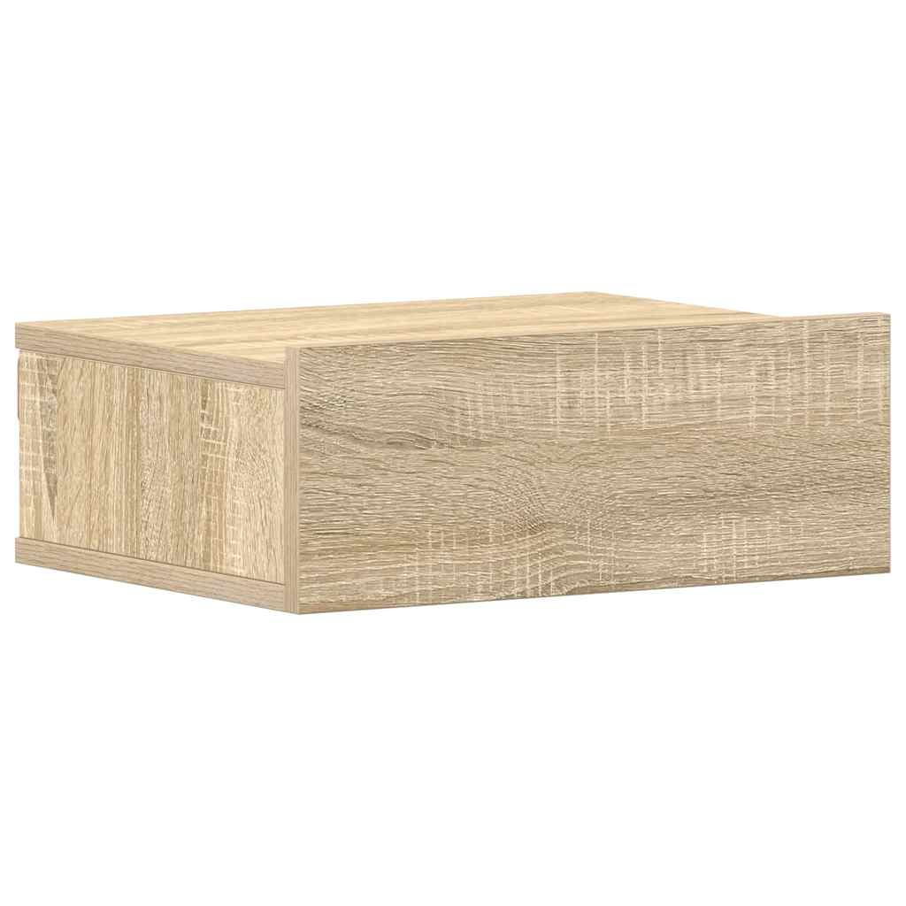 Hängender Nachttisch Weiß 40x30x15 cm Holzwerkstoff