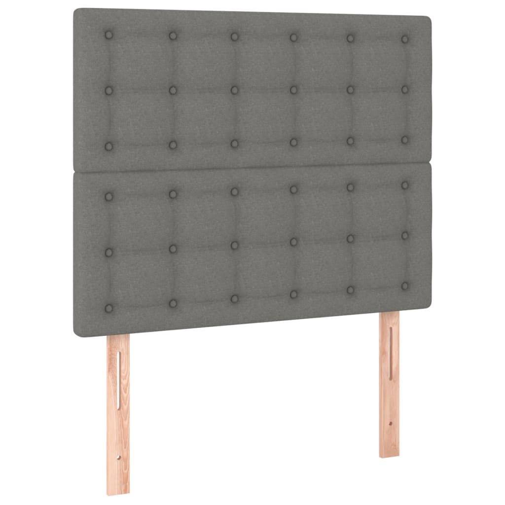 Kopfteil Hellgrau 80x5x118/128 cm Stoff