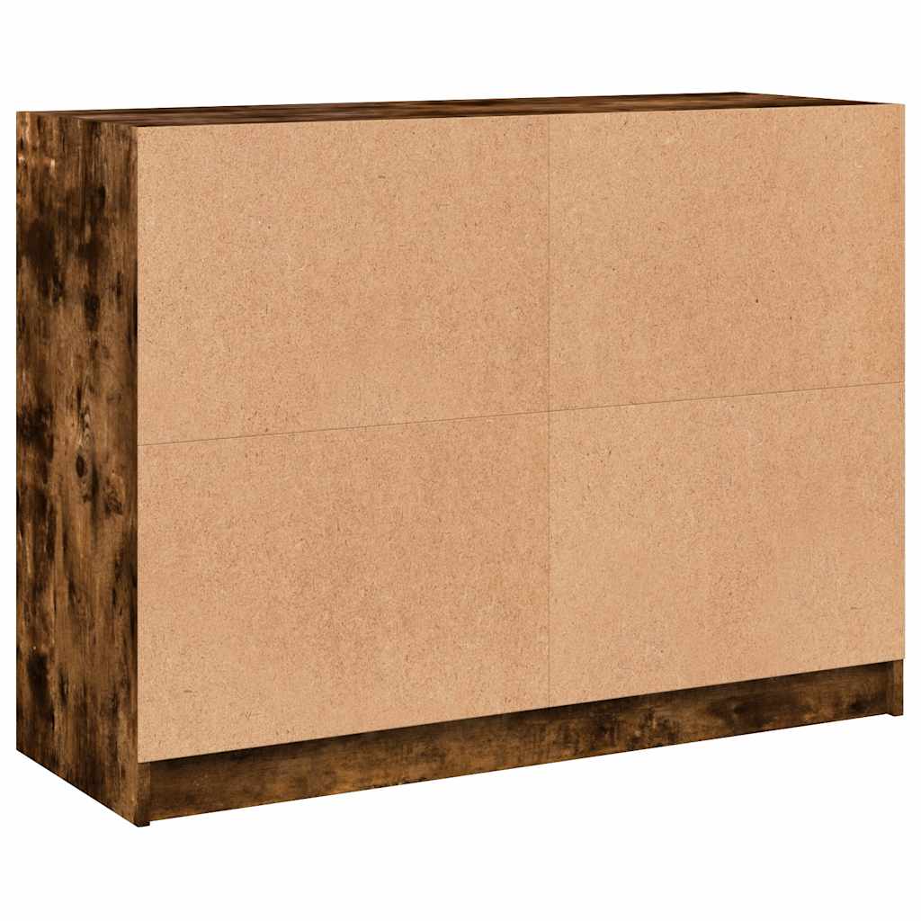 Bücherschrank mit Türen Weiß 204x37x75 cm Holzwerkstoff