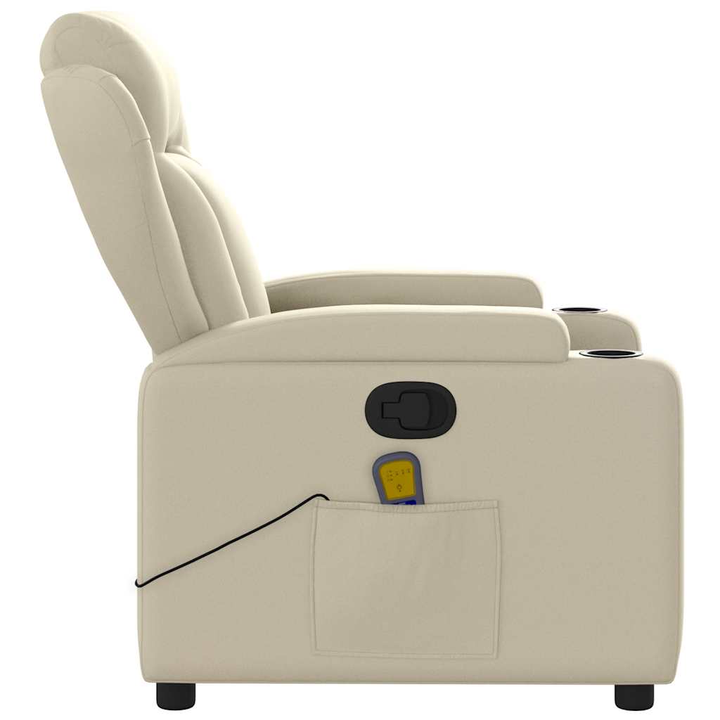 Massage-Relaxsessel, Kunstleder, Schwarz