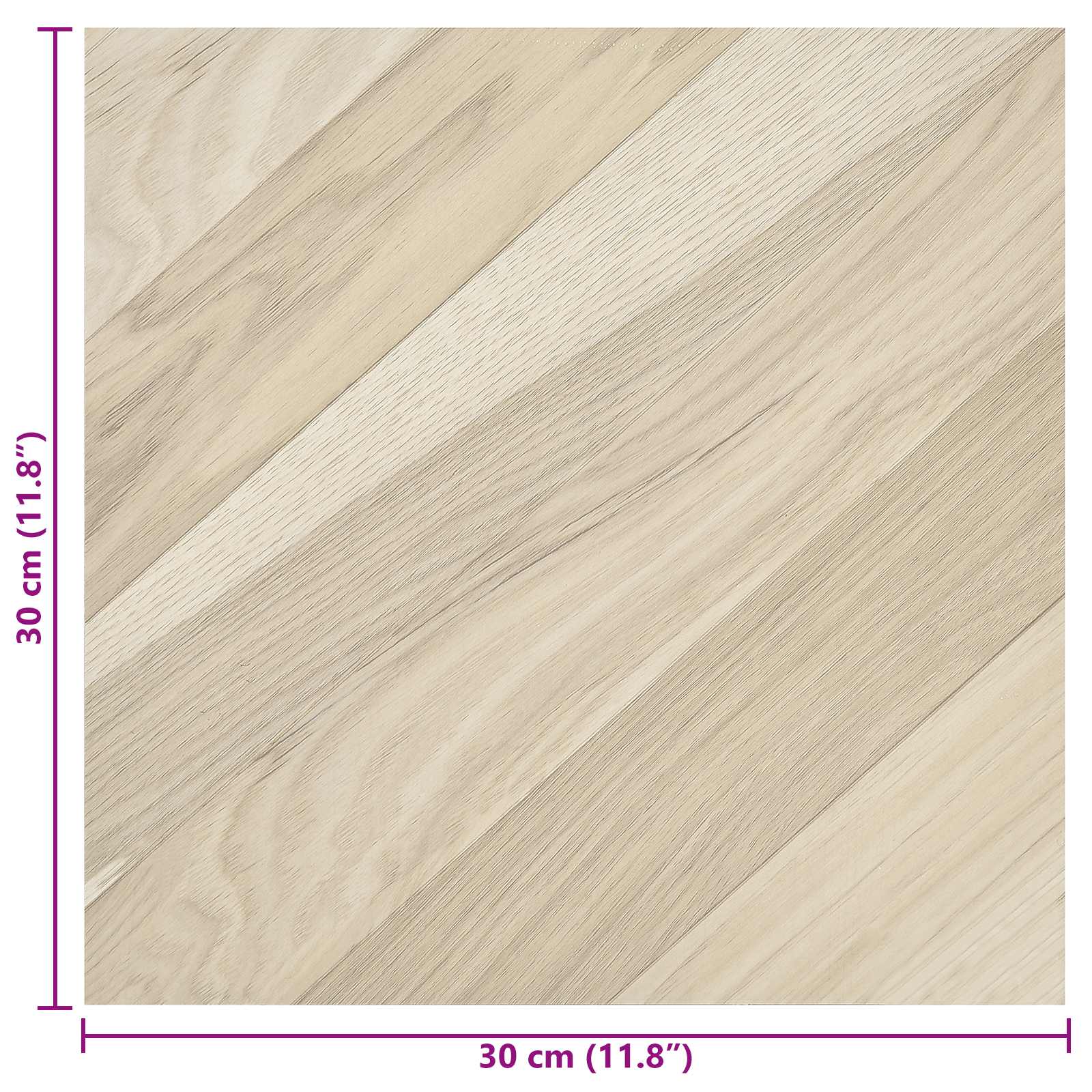 Selbstklebende Bodenplanken 30,5 x 30,5 cm 20 pcs PVC Betongrau
