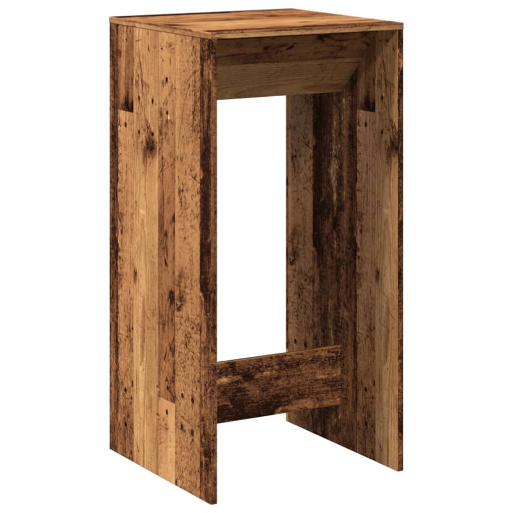Bartisch Schwarz Eichen-Optik 102 x 50 x 103,5 cm Holzwerkstoff