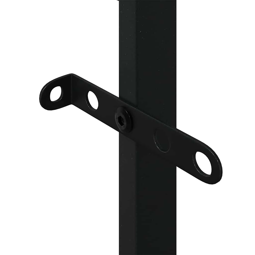 Brennholzregal Schwarz 55x30x61 cm Stahl
