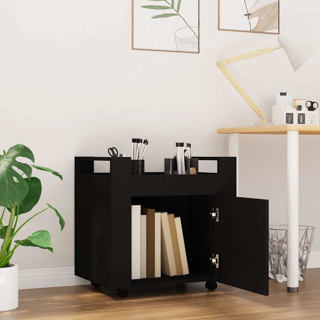 Bürowagen Weiß 60x45x60 cm Holzwerkstoff