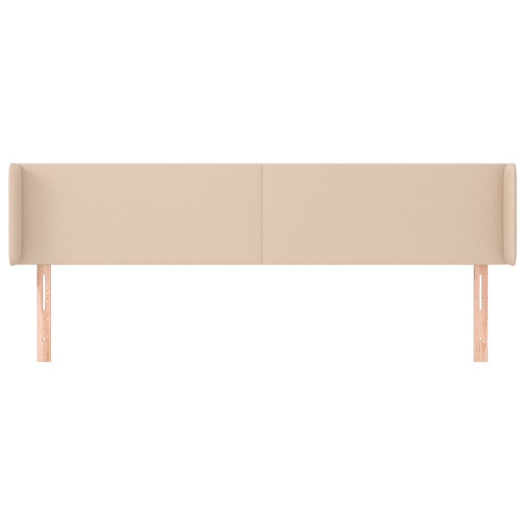 Kopfteil mit Ohren Creme 83x16x78/88 cm Kunstleder