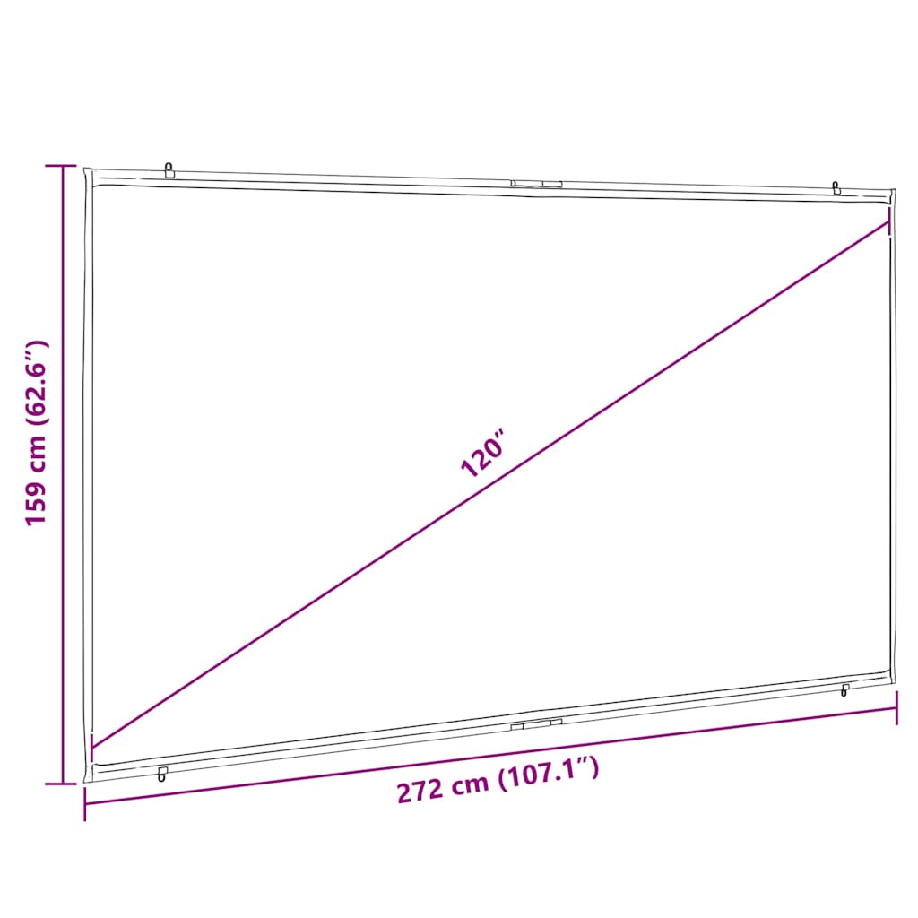 Beamer Leinwand Wandhängend 50 Zoll 4:3