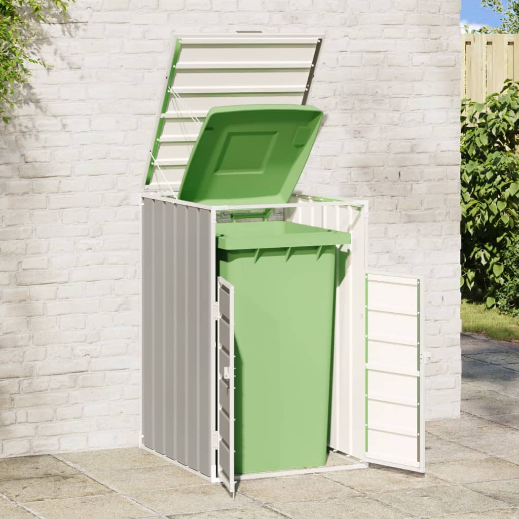 Mülltonnenbox für 1 Tonne Grün 72x81x115 cm Stahl
