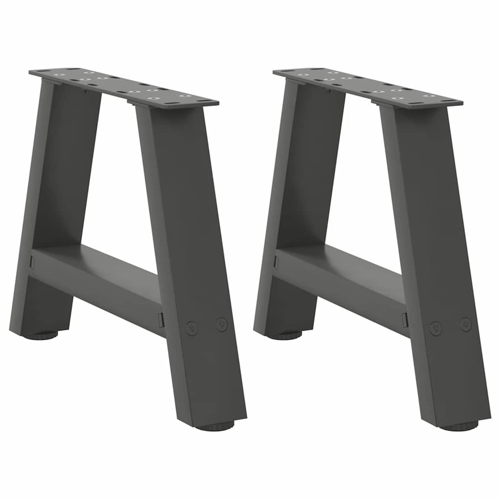 Couchtischbeine A-Form 2 Stk. 30x(30-31) cm Stahl