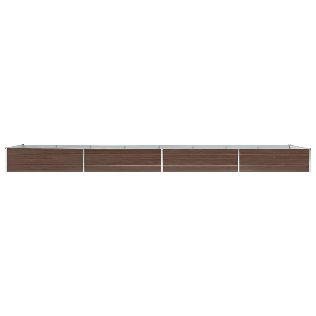 Hochbeet Braun 160 x 80 x 77 cm Verzinkter Stahl