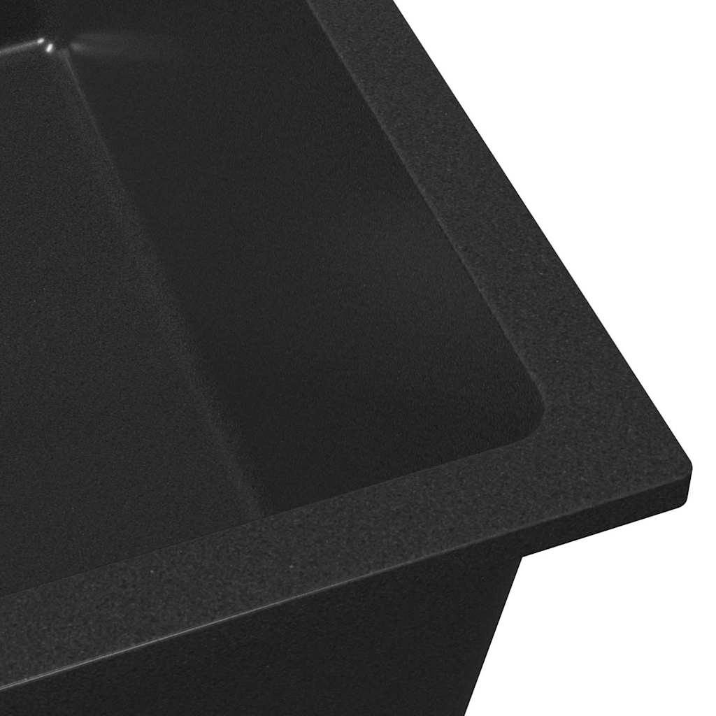Küchenspüle Schwarz 54 x 44 x 20 cm Granit